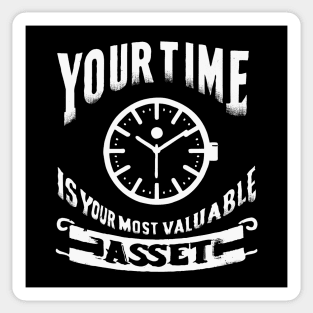 your time, your best resource Sticker